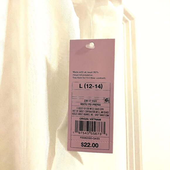 NEW Wild Fable Sheer White Flare Mesh Pants – Size L (12–14) – Swim Cover Up - Picture 6 of 6